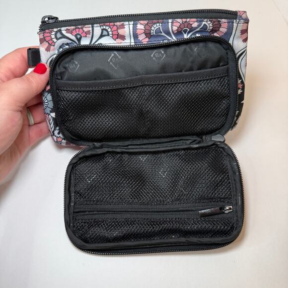 Vera Bradley Ornate Blooms Print Medium Iconic Blush & Brush Makeup Case - Picture 4 of 9